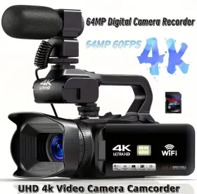 64mp 4k Ultra Hd Np40 Uhd Video Camera With 18x Digital Zoom And Recorder