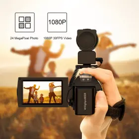24mp Aasonida 786118034396 Video Camcorder For Digital Vlogging Fhd 1080p 30fps 3.0 Inch 270 Rot #2
