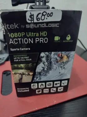 Action 120031 Itek Pro 1080p Ultra Hd Sport Camera Dvr Dv Waterproof Cam Kit