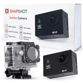 30816 Action Snap Shot Camera 4k Wi-fi As Card Waterproof Loop Recording Brand New