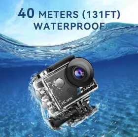 4k30fps Action Camera 40mp Wifi Cam Stabilization Underwater Waterproof Open-box #3