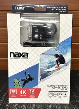 Ndc-406 Action Naxa Waterproof Rechargeable 4k Ultra Hd Camera With 2 Inch Screen