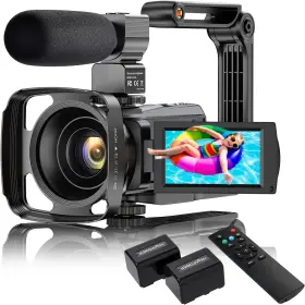 48mp Actitop 727370771254 254km-video Camera 4k Wifi Ir Night Vision Vlogging Camcorder