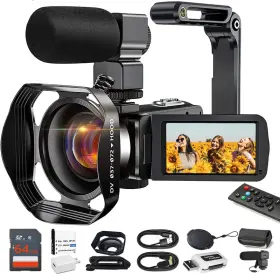 B0c5n3p97f Acuvar 4k Video Camera Camcorder 48mp Auto Focus 60fps Wifi Vlogging For