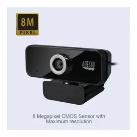 Adesso 783750011464 Cybertrack 6s 4k Ultrahd Manual Focus Webcam Dual Mic/privacy Cover Taa