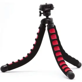 Agfa 811709018087 12-inch Flexible Tripod With Foam Grips - Red