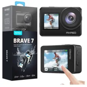 5456484 Akaso Brave 7 Le 20mp Wifi Action Camera Black Waterproof