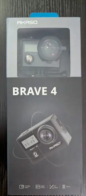 20mp Akaso 818537024334 Brave 4 4k Action Camera With Accessories - New Box Damage