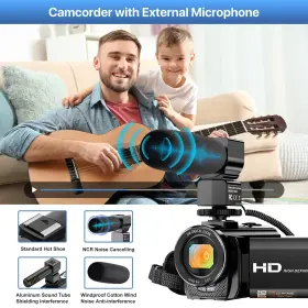 Alsone 760635665981 Video Camera Youtube Vlogging Recorder Fhd 1080p 24.0mp 3.0 Inch 270 D #3