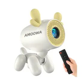 Jy-320 Amoowa Mini 4k Portable Projector With 180 Rotatable Proyector Wifi And Blue