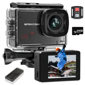M80-jp Apexcam Action Camera 4k With 64gb Card Hd 60fps 48mp Sports For Vlogging 40