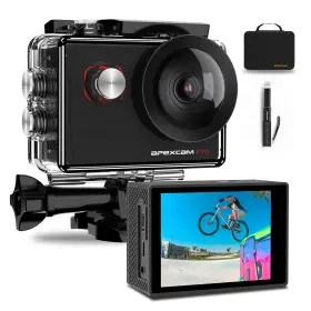 M90-pro Apexcam 4k Action Camera - Eis Stabilization 131ft Waterproof Underwater Wifi Spor