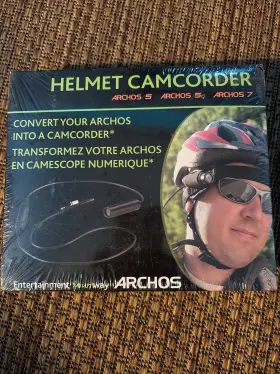 500986 Archos 5-7 5q Imt Helmet Cam Camcorder Mic Remote Travel Adapter And Av Cable Plug