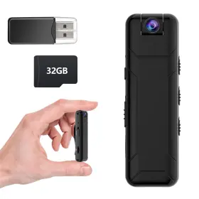 L9-03 Bextgoo Body Cam 1080p Fhd Mini Camera No Wifi Built-in 32gb Tf Card Portable