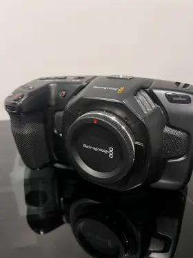 6040732 Blackmagic Pocket Cinema Camera 4k Bundle Meike Lens- Monitor- Batt&charger