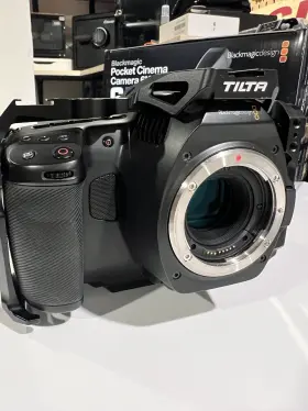 Bmd-cinecampochdef6p Blackmagic Design Pocket Cinema Camera 6k Pro Tilta Full Cage No Resolve #3
