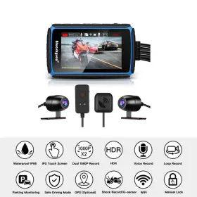 Dv988 Blueskysea 2 Channel Wifi Gps Motorcycle Camera Dvr Dashcam Front And Rear Cam Video Recorder