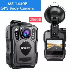 546515 Boblov M5 Body Camera 2k Police Cams Law Enforcement 4200mah Audio Video