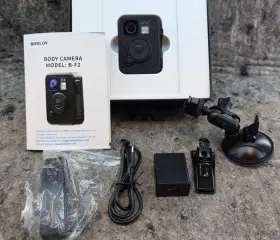 Boblov 933834847159 F2 2k Body Mounted Camera Gps Wifi 64gb Worn Dual Screen