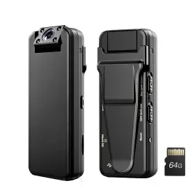 Boblov 973692205098 64gb Mini Camera 1080p Wearable Body Video Recorder Night Vision
