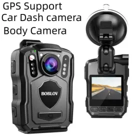 Boblov 973692205548 2k Gps Body Camera With Audio Video Night Vision Police Car Dash Cam 128g