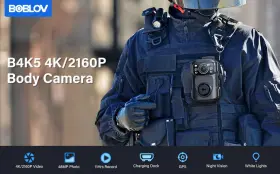 B4k5 Boblov Body Camera 4k Gps Police Camcorder Night Vision 3400mah