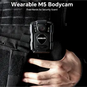 Ca-m5-128gbnog Boblov Body Cam M5 Mounted Camera 2k 128gb Camcorder 4200mah
