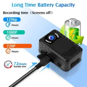 Lyy112706 Boblov Full Hd 1296p Camera Camcorder Body Police Cam Audio Video Night Vision #2