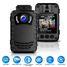 Lyy112706 Boblov Full Hd 1296p Camera Camcorder Body Police Cam Audio Video Night Vision