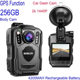 Slzzh042 Boblov Nightvision Video Audio Recorder Police Camcorder 2k Gps Body Worn Camera
