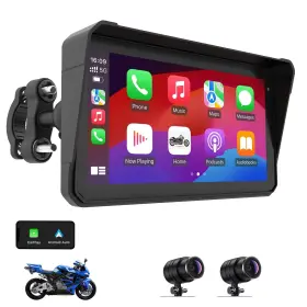 Bl-60-2 Bollng 60hz Ips Motorcycle Carplay Screen With 2k Dash Cam Front And Rear Apple Car