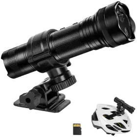 Bozily 710946737358 1080p Motorcycle Helmet 120 Wide Angle Bike With 5 Adjustable Light Water
