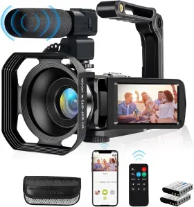 Z1101 Branded Camara De Video 4k Profesional 48mp Para Youtube Con Wifi Micr Fono Remoto Y Usb