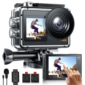 24mp Campark 867047484589 4k Action Camera Wifi Ip66 Eis Dual Touch Screen Underwater #2