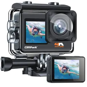 24mp Campark 913079027109 Wifi 4k Action Camera Dual Screen Underwater 40m Waterproof #2