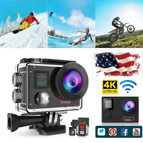 Bf513 Campark 4k 30fps Action Camera Wifi Ultra Hd 4x Zoom Pc Webcam Sports Underwater