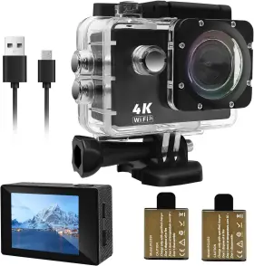 X35-t Camworld Action Camera 4k 24mp Dual Screen Wifi Sports Waterproof