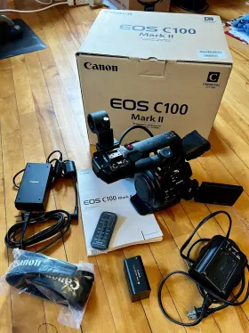 0044c002 Canon C300 Mark Ii - Near Mint 27 Hours Battery Charger Manual Etc