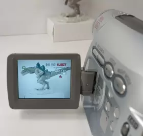 0059b001 Canon Zr100 Mini Dv Digital Video Camcorder With Battery As Is / For Parts #2