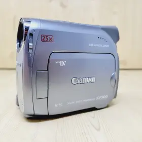 Zr500 Canon 013803063714 Mini Dv Camcorder Works No Battery Or Power Cord Camera Only #2