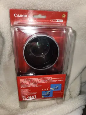2071b001 Canon 013803082197 New Tele-converter Tl-h43 1.7x 43mm Camcorder Lens Aa Conversion