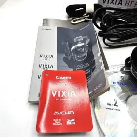 Canon 013803122725 Vixia Hf R10 8gb Memory Hd Digital Camcorder In Box Sd Card Extras #2