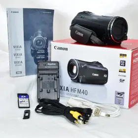 Canon 013803133554 Vixia Hf M40 16gb Flash Memory Camcorder Hd Video 10x Optical Zoom 64gb Sd
