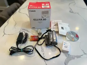 0275b001 Canon Elura 80 Mini Dv Tape Digital Video Camcorder Camera Charger Working