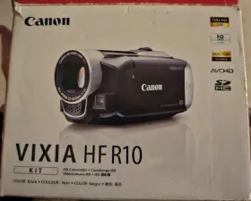 Canon 054883121728 Vixia Hf R10 Hd 20x Zoom Camcorder Video Camera Black Works