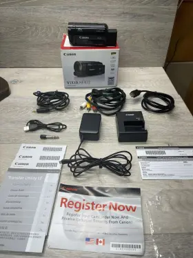 1236c003 Canon Vixia Hf R72 32gb Hd Wi-fi Video Camera Camcorder - Black Tested Works