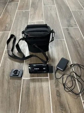 1237c001 Canon Vixia Hf R70 Full Hd 1080p 16gb Flash Camcorder Black 32x Tested W Mount