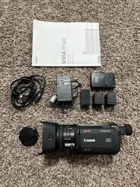 3670c002 Canon Vixia Hf G60 Professional Video Camera Camcorder - Black