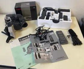 5252 Canon M 6n Vintage L1 8mm Video Camera And Recorder Lens Kit Hi8 Digital In Box
