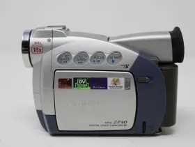 7557a001 Canon Zr40 Mini Dv Tape Standard Definition Digital Camcorder Silver #2